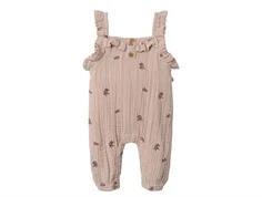 Lil Atelier shadow gray blomster overall bukser